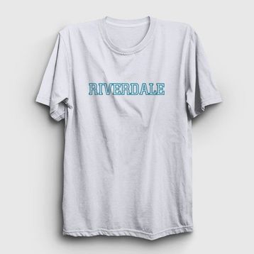 Presmono Logo Riverdale Beyaz Unisex T-shirt