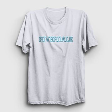 Presmono Logo Riverdale Beyaz Unisex T-shirt
