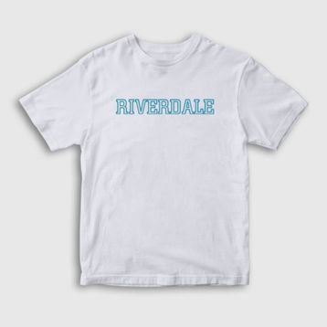 Presmono Logo Riverdale Beyaz Unisex T-shirt