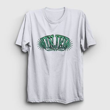 Presmono Logo V2 Jinjer Beyaz Unisex T-shirt