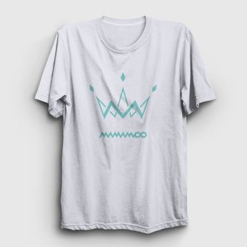 Presmono Logo V2 K-Pop Mamamoo Beyaz Unisex T-shirt