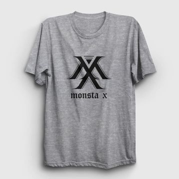 Presmono Logo V2 K-Pop Monsta X Sarı Unisex T-Shirt