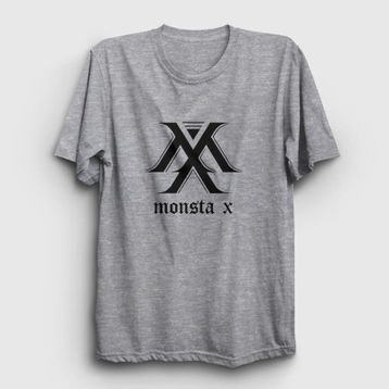 Presmono Logo V2 K-Pop Monsta X Sarı Unisex T-Shirt