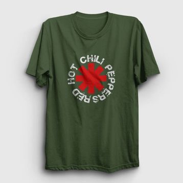 Presmono Logo V2 Red Hot Chili Peppers Beyaz Unisex T-shirt