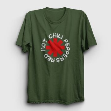 Presmono Logo V2 Red Hot Chili Peppers Beyaz Unisex T-shirt
