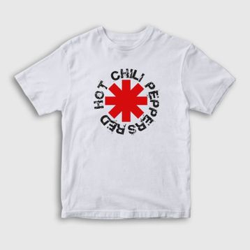 Presmono Logo V2 Red Hot Chili Peppers Beyaz Unisex T-shirt