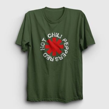 Presmono Logo V2 Red Hot Chili Peppers Beyaz Unisex T-shirt