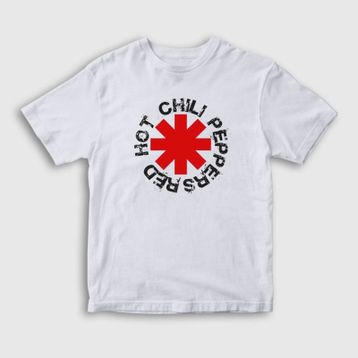 Presmono Logo V2 Red Hot Chili Peppers Beyaz Unisex T-shirt