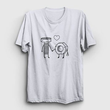 Presmono Lovers V3 Valentine'S Day Sevgililer Günü Beyaz Unisex T-shirt