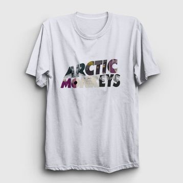 Presmono Mask Arctic Monkeys Beyaz Unisex T-shirt