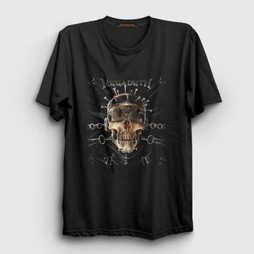 Presmono Nails Megadeth Siyah Unisex T-Shirt