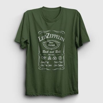 Presmono Old Led Zeppelin Haki Unisex T-Shirt