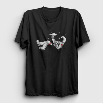 Presmono Paper Plane Astronaut Space Astronot Uzay Kadın T-shirt