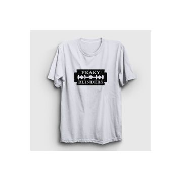 Presmono Razor Blade Peaky Blinders Beyaz Unisex T-shirt