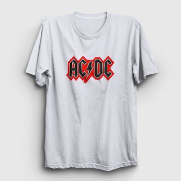 Presmono Red Black AC/DC Sarı Unisex T-Shirt
