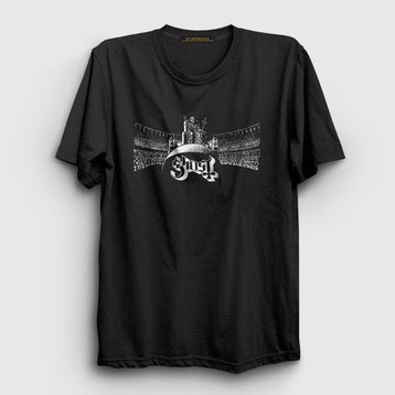 Presmono Salute Ghost Siyah Unisex T-Shirt