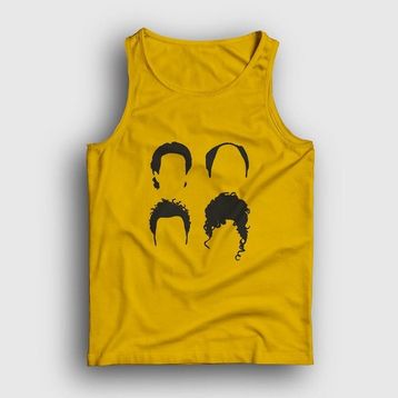 Presmono Sarı Heads Seinfeld Kadın T-Shirt