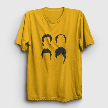 Presmono Sarı Heads Seinfeld Kadın T-Shirt