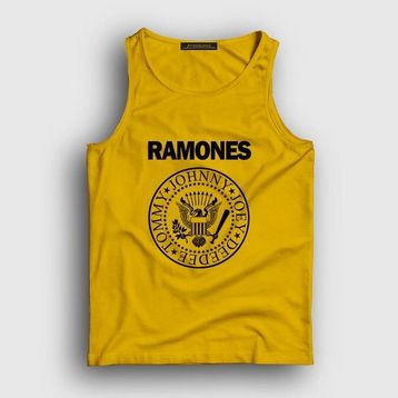 Presmono Sarı Logo Ramones Erkek Atlet