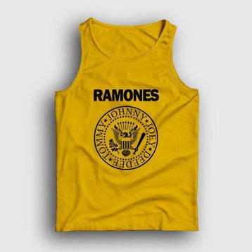 Presmono Sarı Logo Ramones Erkek Atlet