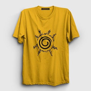 Presmono Seal Anime Naruto Sarı Unisex T-Shirt