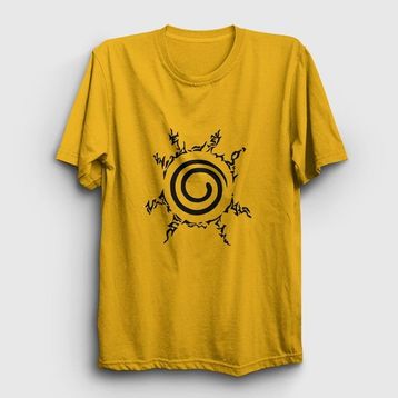 Presmono Seal Anime Naruto Sarı Unisex T-Shirt
