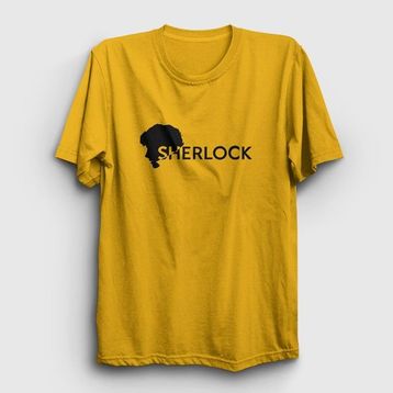 Presmono Series Sherlock Holmes Sarı Unisex T-Shirt