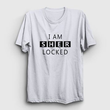 Presmono Sherlocked Sherlock Holmes Beyaz Unisex T-shirt