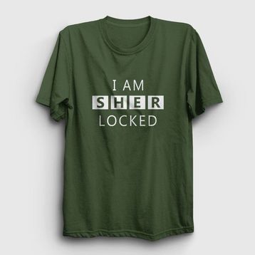 Presmono Sherlocked Sherlock Holmes Haki Unisex T-Shirt