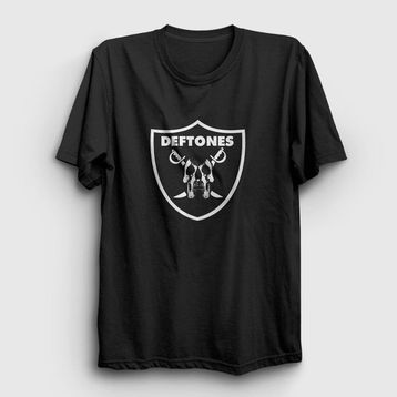 Presmono Shield Deftones Siyah Unisex T-Shirt