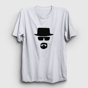 Presmono Silhouette Breaking Bad Beyaz Unisex T-shirt