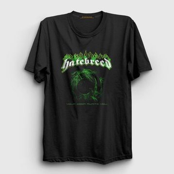 Presmono Siyah Doom Hatebreed Kadın T-Shirt