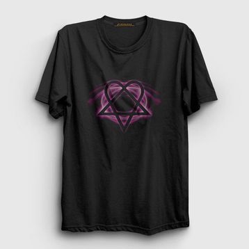 Presmono Siyah Glow Him Kadın T-Shirt