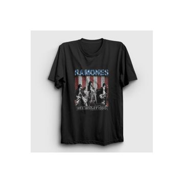Presmono Siyah Go Ramones Unisex T-Shirt