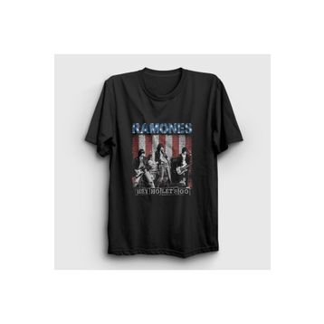Presmono Siyah Go Ramones Unisex T-Shirt