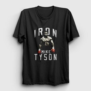 Presmono Siyah Iron Mike Tyson Erkek T-Shirt