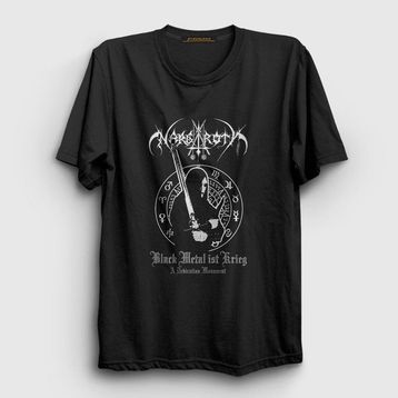 Presmono Siyah Krieg Nargaroth Kadın T-Shirt