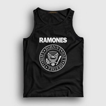 Presmono Siyah Logo Ramones Erkek Atlet