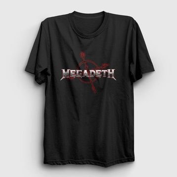 Presmono Siyah Logo V2 Megadeth Unisex T-Shirt