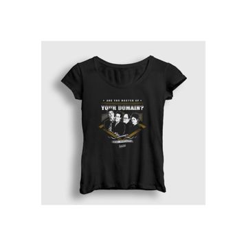 Presmono Siyah Master Seinfeld Kadın T-shirt