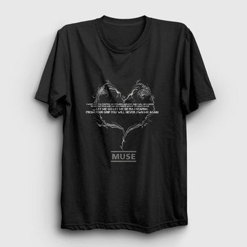 Presmono Siyah Never Own Me Muse Kadın T-Shirt