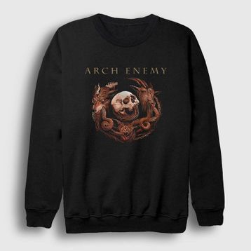 Presmono Siyah Power Arch Enemy Unisex Sweatshirt