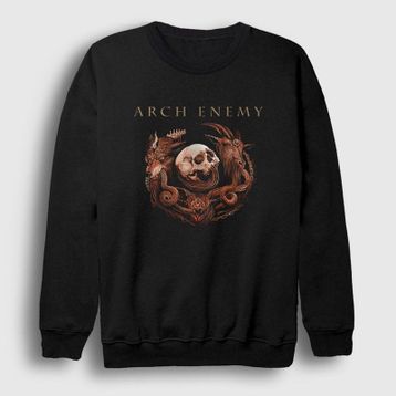 Presmono Siyah Power Arch Enemy Unisex Sweatshirt
