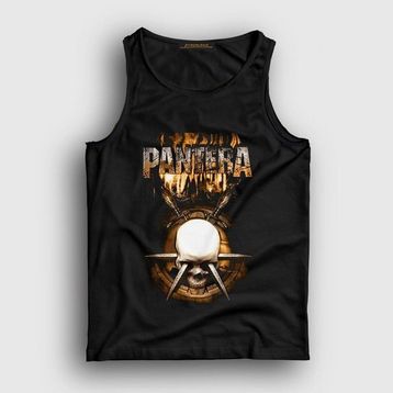 Presmono Siyah Skull Pantera Erkek Atlet