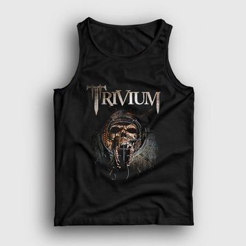 Presmono Siyah Skull Trivium Erkek Atlet