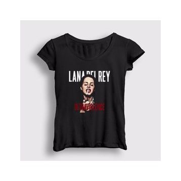 Presmono Siyah Ultraviolence Lana Del Rey Kadın T-shirt