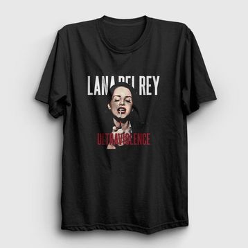 Presmono Siyah Ultraviolence Lana Del Rey Kadın T-shirt