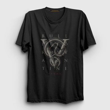 Presmono Siyah Venom Bullet For My Valentine Kadın T-Shirt
