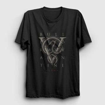 Presmono Siyah Venom Bullet For My Valentine Kadın T-Shirt