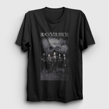 Presmono Skull Black Veil Brides Kadın T-shirt